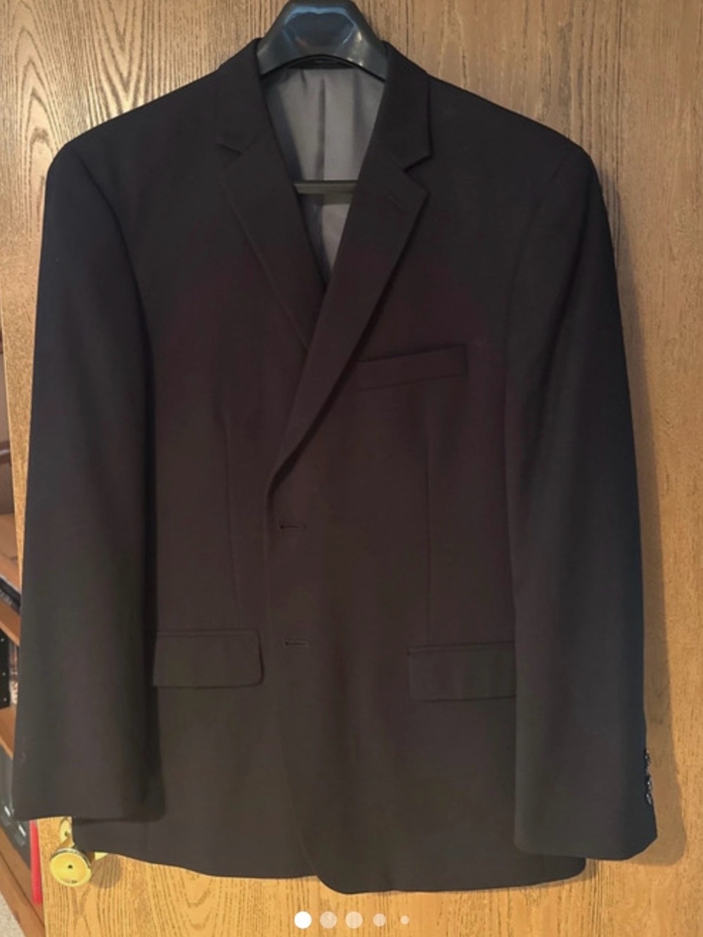 J Farrar Classic Black Two-Button Men's Suit Jacket - Timeless Tailored Blazer